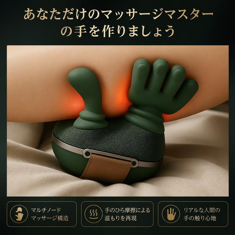 マスターハンド｜手もみ感覚の首・肩用温熱マッサージャー